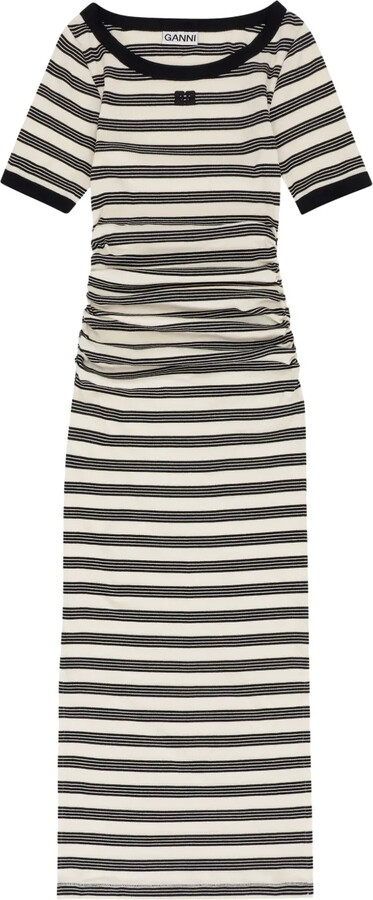 striped T-shirt dress
