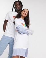 Thumbnail for your product : ASOS DESIGN x glaad& unisex t-shirt with unity logo in white