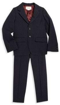Gucci Toddler's, Little Boy's& Boy's Polka Dot Suit Jacket& Pants Set