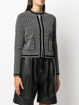 Thumbnail for your product : Karl Lagerfeld Paris Fitted Intarsia Knit Jacket