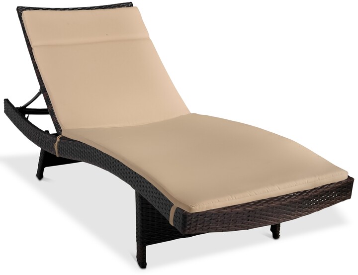 Noble House Justin Outdoor Chaise Lounge
