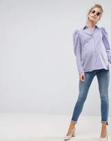 Thumbnail for your product : ASOS Maternity Gingham Shirt With Exaggerated Sleeve