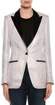 Thumbnail for your product : Tom Ford Satin Peak Lapel One-Button Blazer