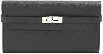 Hermes Kelly leather clutch