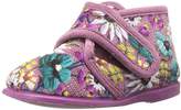 Thumbnail for your product : Cienta 108006 Girls Slipper With Non Slip Sole Denim Floral Print 10.5 M US Little Kid