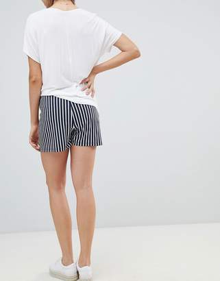 ASOS Maternity Design Maternity Culotte Shorts In Easy Stripe