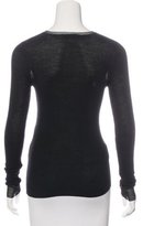 Thumbnail for your product : Balenciaga Rib Knit Long Sleeve Top