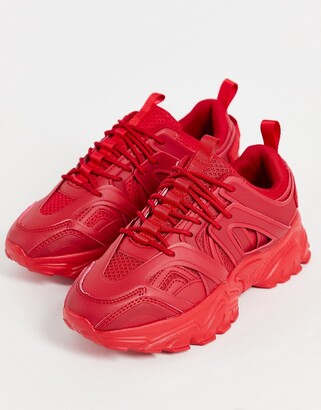 red designer sneakers