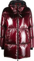 long red puffa coat