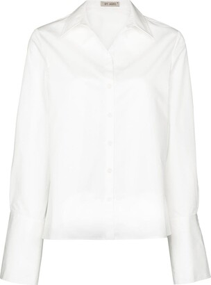 ST. AGNI Spread Collar Button-Up Shirt