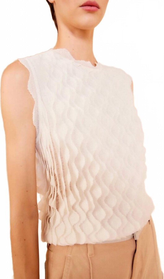 Ulla Johnson Maelys Sleeveless Top In Pristine