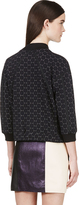 Thumbnail for your product : Marc by Marc Jacobs Black Jacquard Leyna Dotty Ponte Zip Up Top
