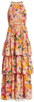 Thumbnail for your product : MSGM Floral Tiered Sleeveless Gown