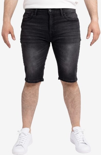 CULTURAMen'sSaddleStitchDenimShortsJeanShortsinGREYSize38