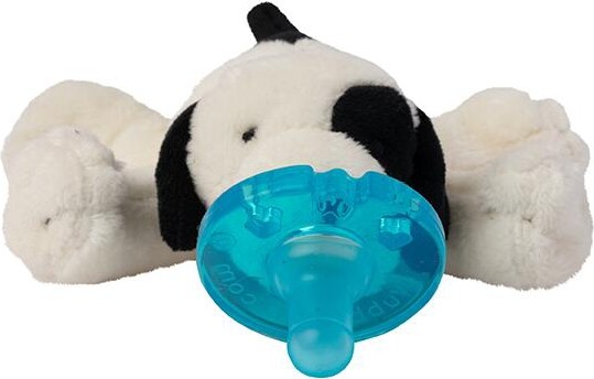 WubbaNub™ Baby Black and White Puppy Pacifier Teething & Feeding