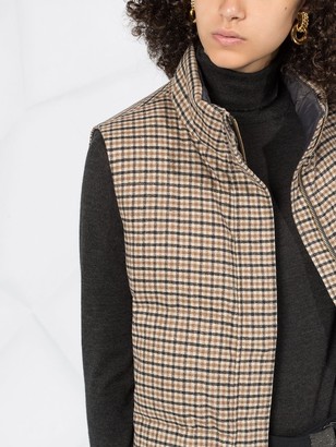 Brunello Cucinelli Checked Padded Gilet