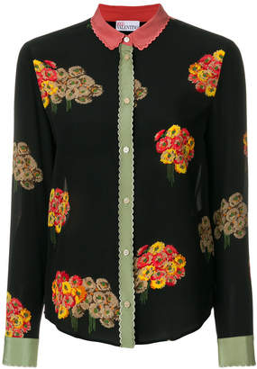 RED Valentino bouquet print blouse