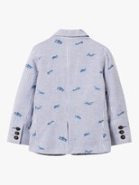 Thumbnail for your product : Boden Kids' Aeroplane Embroidered Smart Blazer Jacket, Blue/Ivory