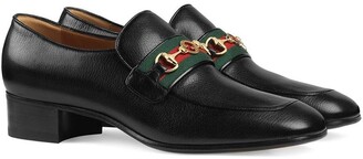 Gucci leather loafers with GG Horsebit