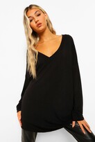 Thumbnail for your product : boohoo Tall Basic Oversized Long Sleeve Top