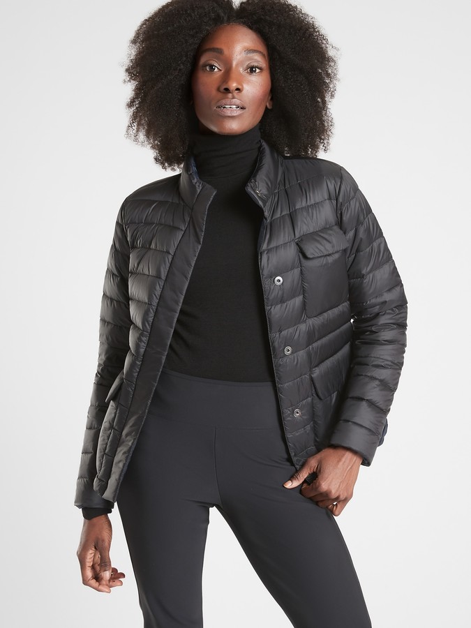 Fashion Look Featuring Athleta Pants and Athleta Outerwear by