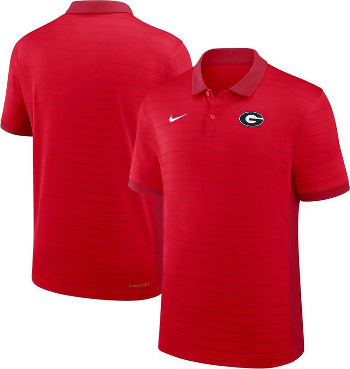 Nike Men's Red Georgia Bulldogs 2025 Early Season Coaches Sideline Victory Stripe Performance Polo Shirt