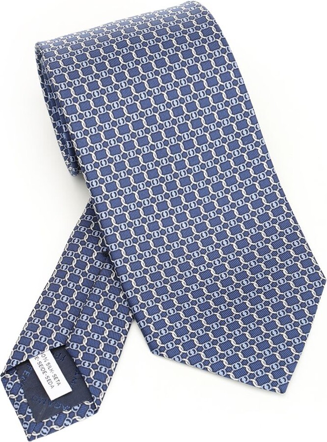 Ferragamo Vara Print Silk Tie