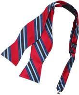 Thumbnail for your product : DBA7A23B Black Grey Stripes Bow Tie Microfiber Anniversary Presents Self-tied Bow Tie By Dan Smith