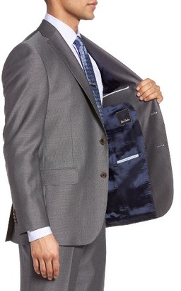 David Donahue Men's Ryan Classic Fit Solid Wool Suit