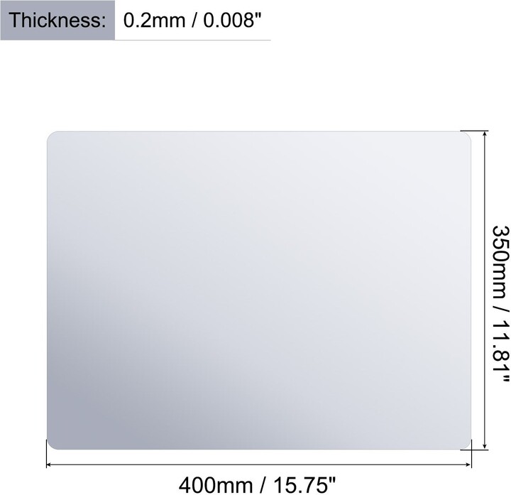 Unique Bargains Flexible Mirror Sheets, SelfAdhesive Wall Stickers