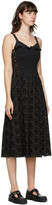 Thumbnail for your product : Marina Moscone Black Smocked Mid-Length Dress