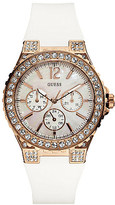 Thumbnail for your product : Mother of Pearl Guess W16577L1 stainless steel stone-set watch