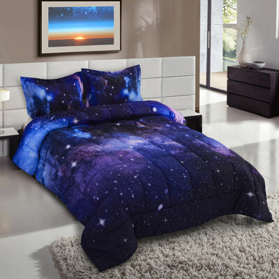 Homechoice International Group Reactive 3D Print Comforter Set