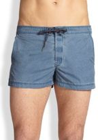 Thumbnail for your product : Diesel Coral Rif Stretch Cotton Swim Shorts