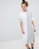 Thumbnail for your product : ASOS Design Colour Block Split Side Midi T-Shirt Dress