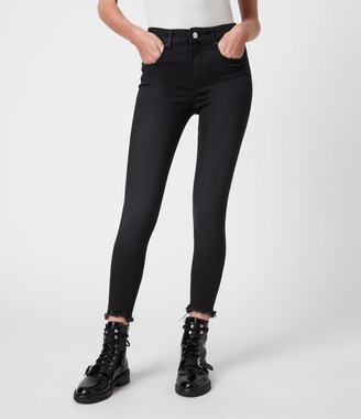AllSaints Miller Ankle Mid-Rise Superstretch Skinny Jeans