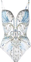 Thumbnail for your product : Camilla Sweetheart-Neck Graphic-Print Swimsuit