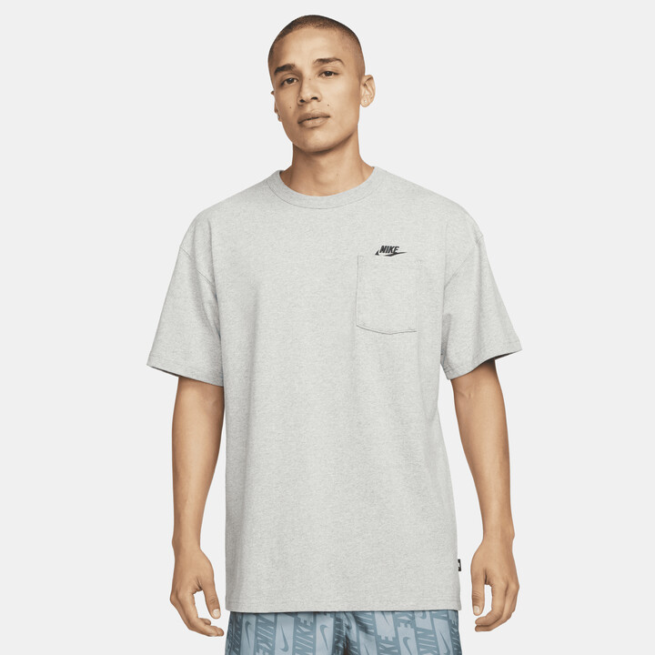 Nike Men's Sportswear Premium Essentials Pocket T-Shirt in Grey - ShopStyle