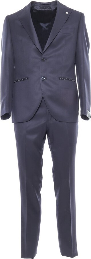 Luigi Bianchi Mantova Single Breasted Long Sleeved Suit