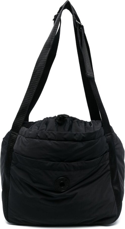 Bimba Y Lola Logo-print Strap Tote Bag In Black
