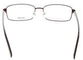 Thumbnail for your product : Prada Rectangle Frame Eyeglasses
