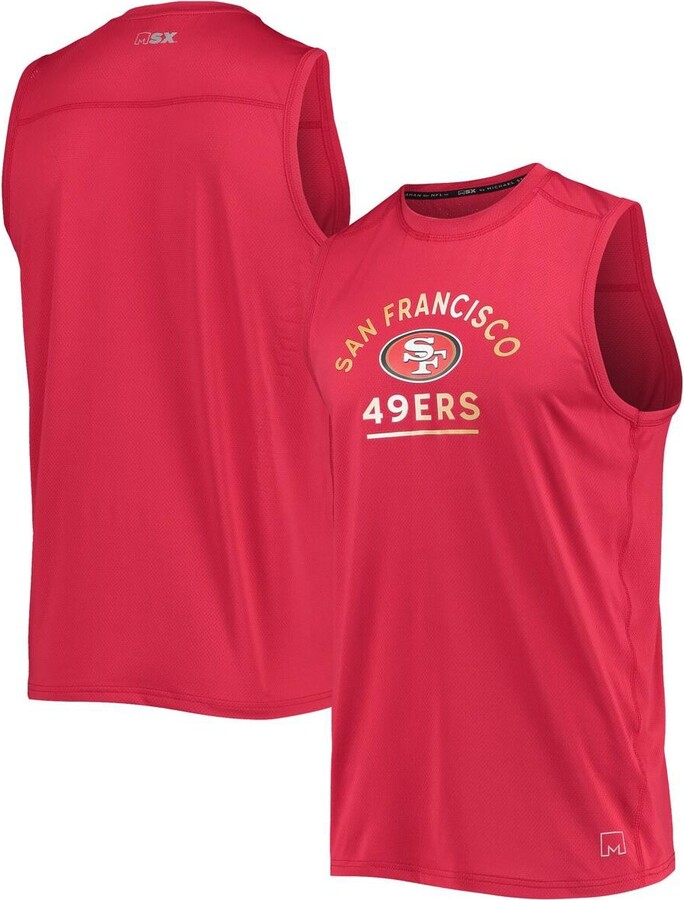 Men s Msx By Michael Strahan Scarlet San Francisco 49ers Rebound Tank men-s-msx-by-michael-strahan-scarlet-san-francisco-49ers-rebound-tank