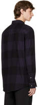 Thumbnail for your product : Robert Geller Navy Dyed Plaid Shirt