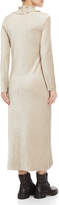 Thumbnail for your product : Hache Mock Neck Long Sleeve Velour Maxi Dress