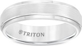 Thumbnail for your product : Triton Men's White Tungsten Carbide Ring, Comfort Fit Wedding Band (6mm)