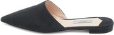 Thumbnail for your product : Prada Suede Pointed-Toe Mule Flat