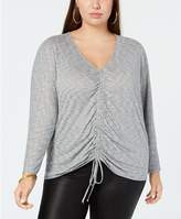 Thumbnail for your product : Soprano Trendy Plus Size Cinched-Front Top