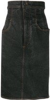 Thumbnail for your product : Jean Paul Gaultier Pre-Owned 1990s Super-High Waist Denim Skirt