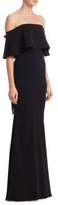 Thumbnail for your product : Badgley Mischka Off-The-Shoulder Floor-Length Gown