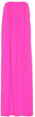 Calvin Klein Wool strapless column gown